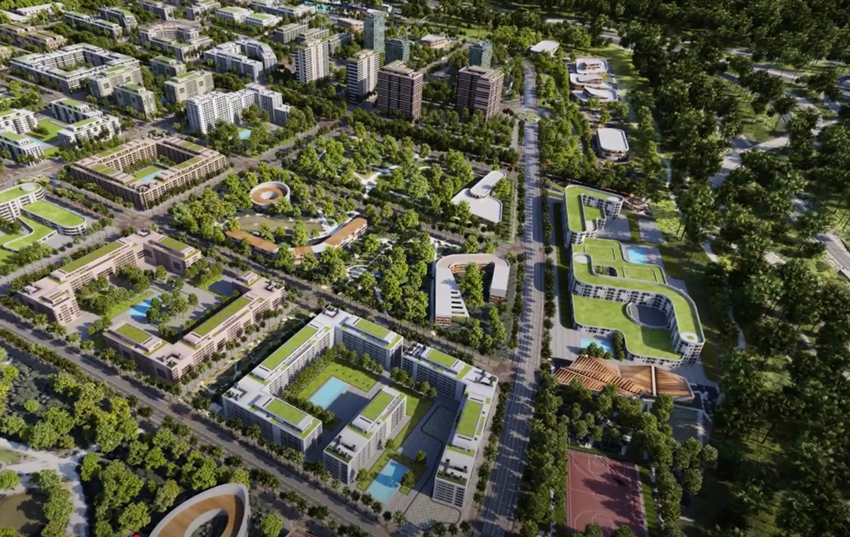 Zona de Los Cerros una vez iniciado el proceso de urbanización