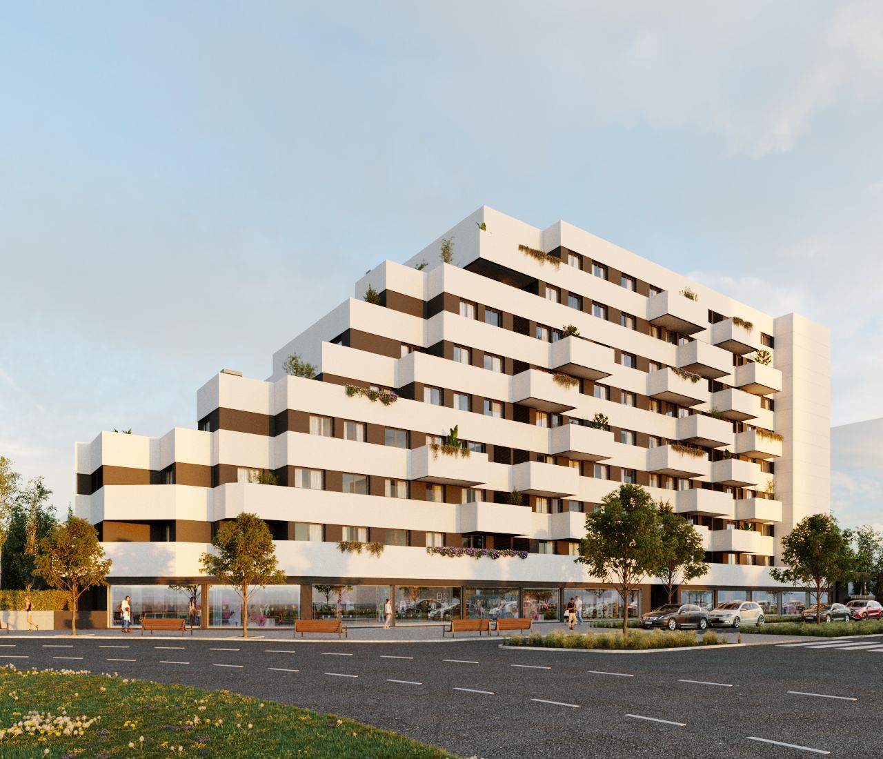 Vista exterior de Talias, una de las futuras promociones en Madrid